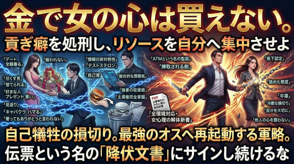 高級レストランで全額支払う男性と、当然のような顔をしてスマホを見る女性