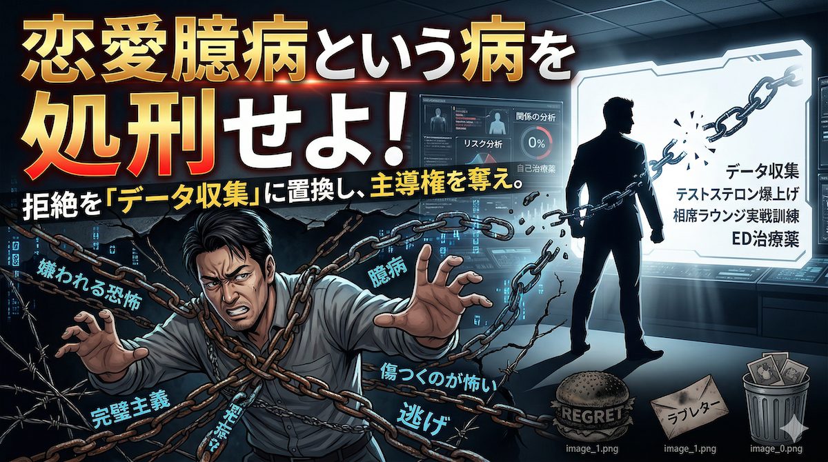 恐怖の鎖を断ち切り、暗闇から光の射す戦場へと一歩踏み出す男性のイメージ