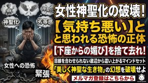 女性を神聖化しすぎて緊張し目線を合わせられない劣等感に苦しむ男性