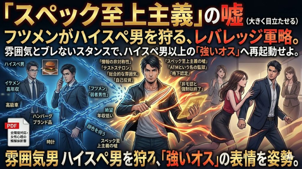 マッチングアプリでスペックの高い男たちを差し置いて、雰囲気と自信だけで女性を惹きつける普通の男性。