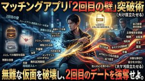 マッチングアプリの初デート後、スマホの通知を待ちわびるが既読スルーされ絶望する男性