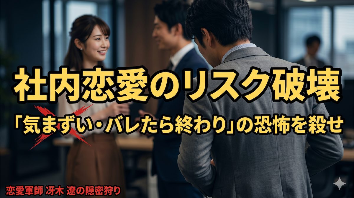 社内恋愛のリスクを恐れ職場の片思い相手を遠くから見つめ続ける気まずさと転職を考える男の苦悩