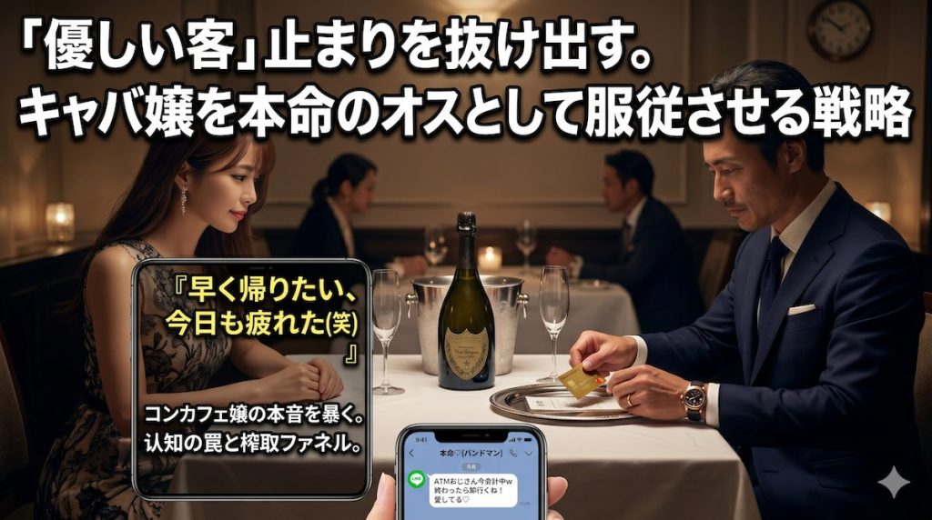 高級フレンチでドンペリの会計をするハイスペックな経営者の目の前で、金目当ての港区女子がテーブルの下で本命の売れないバンドマンの彼氏にLINEを送る冷酷な姿
