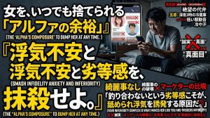 可愛い彼女が他の男と飲みに行っている間、自分には釣り合わないという劣等感と浮気の不安に苛まれ、暗い部屋でスマホのSNSを監視し続ける男の姿